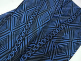 Yukata Homme Bleu Indigo-Noir | Motif Traditionnel Yoshiwara Tsunagi | Kimono d’Été Japonais en Coton Cousu Main ④