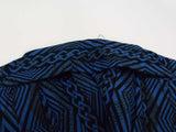 Yukata Homme Bleu Indigo-Noir | Motif Traditionnel Yoshiwara Tsunagi | Kimono d’Été Japonais en Coton Cousu Main ④
