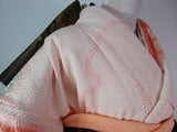 総絞り 振袖 長襦袢セット 正絹 金彩 桜色 絹のダイヤモンド “Long sleeve furisode”