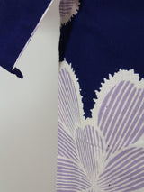 Yukata imprimé avec motif floral yukata japonais Produit japonais Bleu marine
