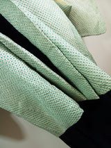 総絞り　羽織　鹿子絞り　薄い緑色　　日本製　絹製　Kimono jacket