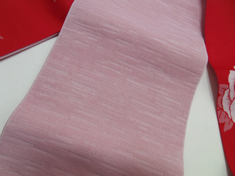 Hanamaba obi Kyotohana-hime polyester thin obi [half-width obi], Japan Product, unused, in storage