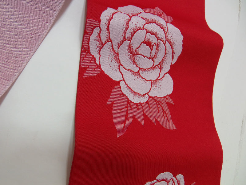 半幅帯きょうと花ひめ ポリエステル細帯[半巾帯] 日本製品　未使用　保管品