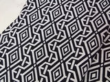 Yukata Homme Teint à la Main | Motif Hishi en Losanges | Coton Japonais Cousu Main | Bleu Marine et Blanc