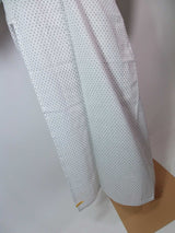 Vintage Japanese Men's Yukata | Cross Kasuri Pattern | Hand-Sewn Cotton | White