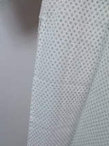Vintage Japanese Men's Yukata | Cross Kasuri Pattern | Hand-Sewn Cotton | White