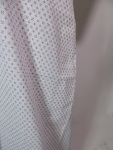 Vintage Japanese Men's Yukata | Cross Kasuri Pattern | Hand-Sewn Cotton | White