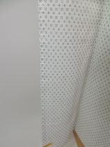 Vintage Japanese Men's Yukata | Cross Kasuri Pattern | Hand-Sewn Cotton | White