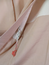 Haori, floral pattern, silk product, made in Japan, beige, hand-sewn, Kimono jacket