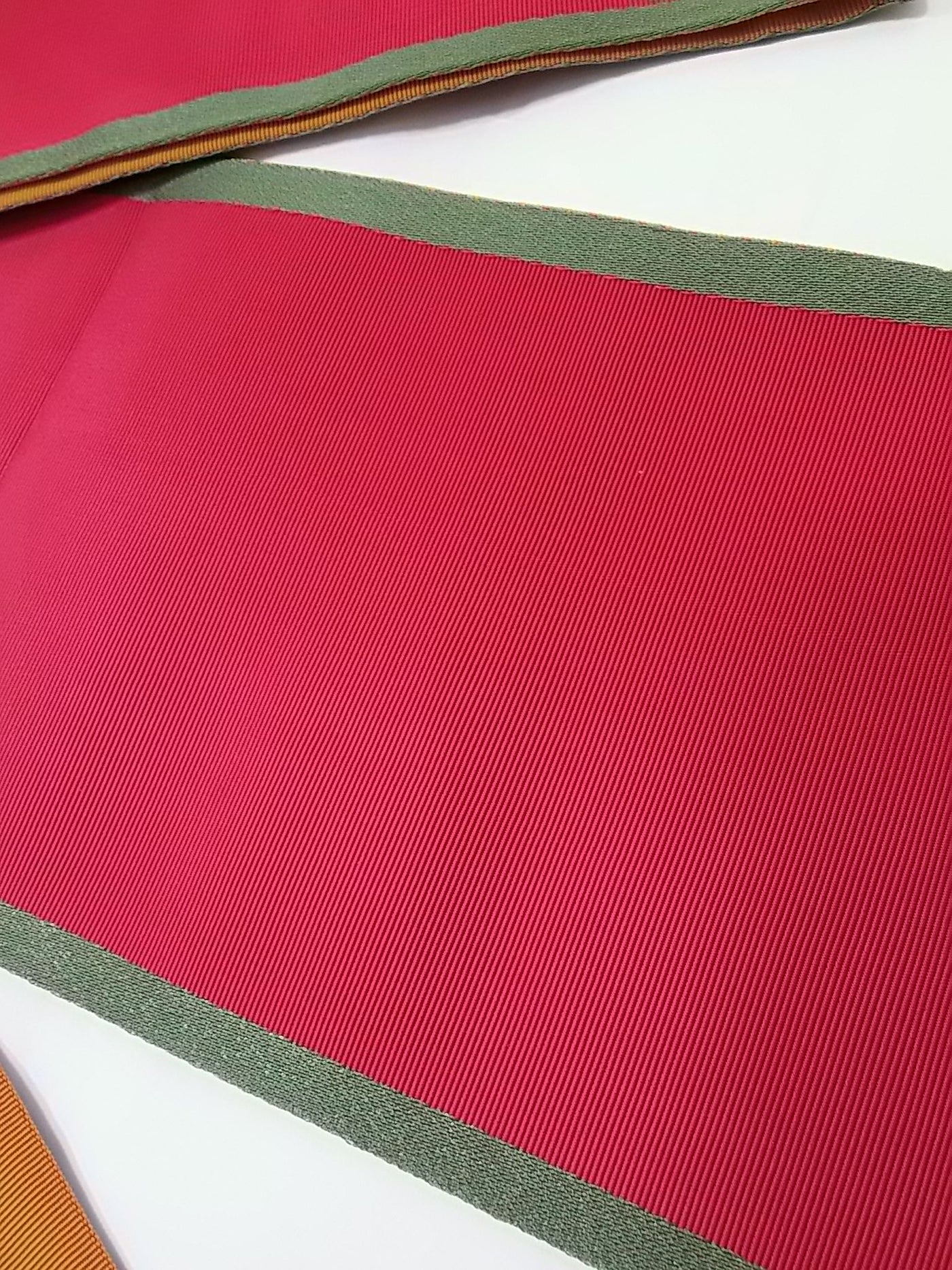 古今こきん　リバーシブル浴衣帯　半幅帯　染麻　ローズピンク✕生成り 古今こきん リバーシブル浴衣帯 半幅帯 染麻 ローズピンク✕生成