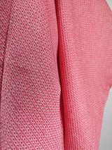 美品　総絞り　羽織　ピンク　日本製　絹製　Kimono jacket
