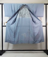 Vintage Men’s Kimono Set｜男着物3点セット 紬着物・羽織・長襦袢 正絹 手縫い 日本製 紺色  No12