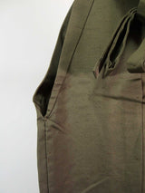 Hakama Pants for Men's Kimono, Made in Japan, Pure Silk, Silk, M Size, Khaki Color, Gyotan Hakama (Skirt Type)