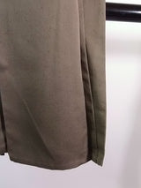 Hakama Pants for Men's Kimono, Made in Japan, Pure Silk, Silk, M Size, Khaki Color, Gyotan Hakama (Skirt Type)