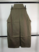 Hakama Pants for Men's Kimono, Made in Japan, Pure Silk, Silk, M Size, Khaki Color, Gyotan Hakama (Skirt Type)