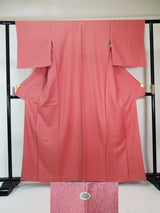 Kimono for women, colored kimono, Japanese family crest on pure silk, hand-stitched, dark pink