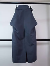 ゴシッククロス刺繍 洗える男袴 グレー ポリエステル Lサイズ 紐下92cm (36,2in)Lサイズ　日本製品　京都九重製品