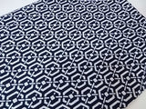 **Yukata Homme Teint selon la Technique Traditionnelle | Motif Kikkō (Écailles de Tortue) | Cousu Main | Coton**