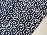 **Yukata Homme Teint selon la Technique Traditionnelle | Motif Kikkō (Écailles de Tortue) | Cousu Main | Coton**