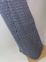 **Yukata Homme Teint selon la Technique Traditionnelle | Motif Kikkō (Écailles de Tortue) | Cousu Main | Coton**