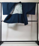 男着物　羽織ジャケットセット　亀甲　御召し着物　 Men’s Haori Jacket Style Japanese men's kimono No.9