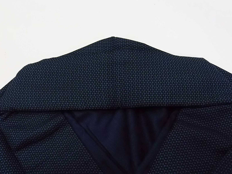 男着物 羽織ジャケットセット 亀甲 御召し着物 Men's Haori Jacket