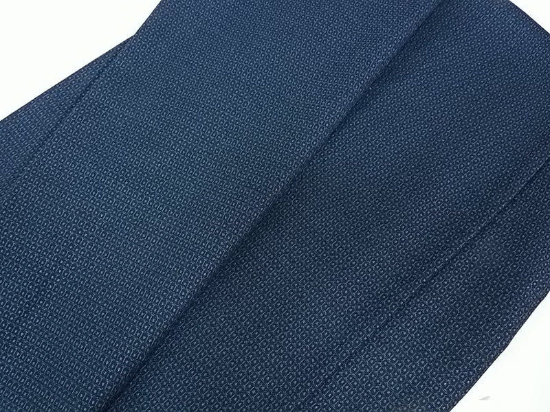 Kimono pour homme inutilisé, kimono en pongé, écaille de tortue, laine, produit japonais, bleu marine, kimono seulement kimono pour homme japonais