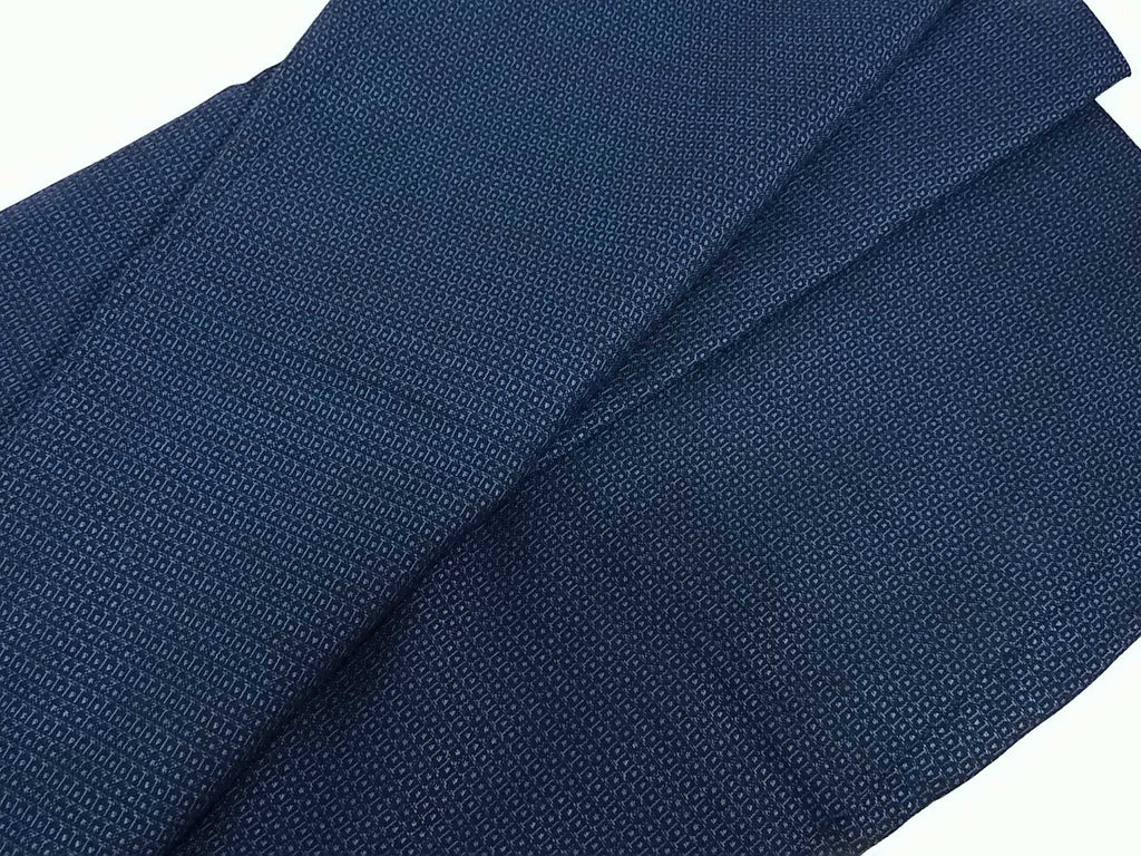 Beautiful men's haori jacket, tortoise shell, omochi wool, navy blue ...