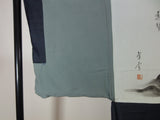 未使用 逸品 メンズ 大島紬 リバーシブル羽織『虎啸山河』虎・山水図 正絹 着物ジャケット　Men's Haori