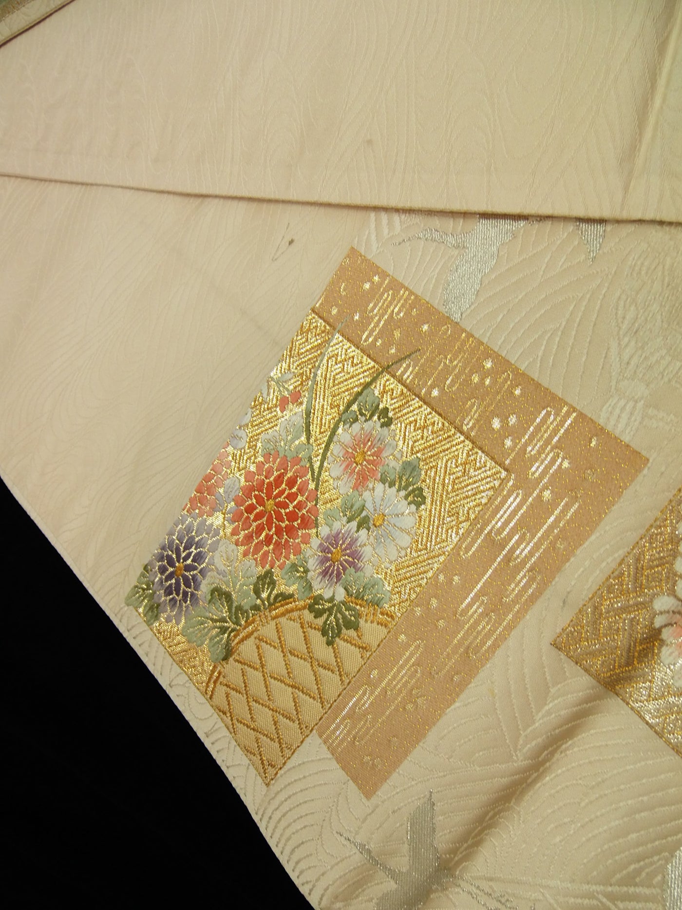 専用◼︎C1128高級袋帯 正絹 絵皿文 亀甲花菱文 テーブルランナー〜280cm 専用◼︎C1128高級袋帯 正絹 絵皿文 亀甲花菱文 テーブル