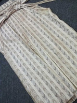 洗える男性用 行灯袴 矢羽根文様 丈91cm｜Washable Men’s Andon Hakama, Beige Yabane Pattern