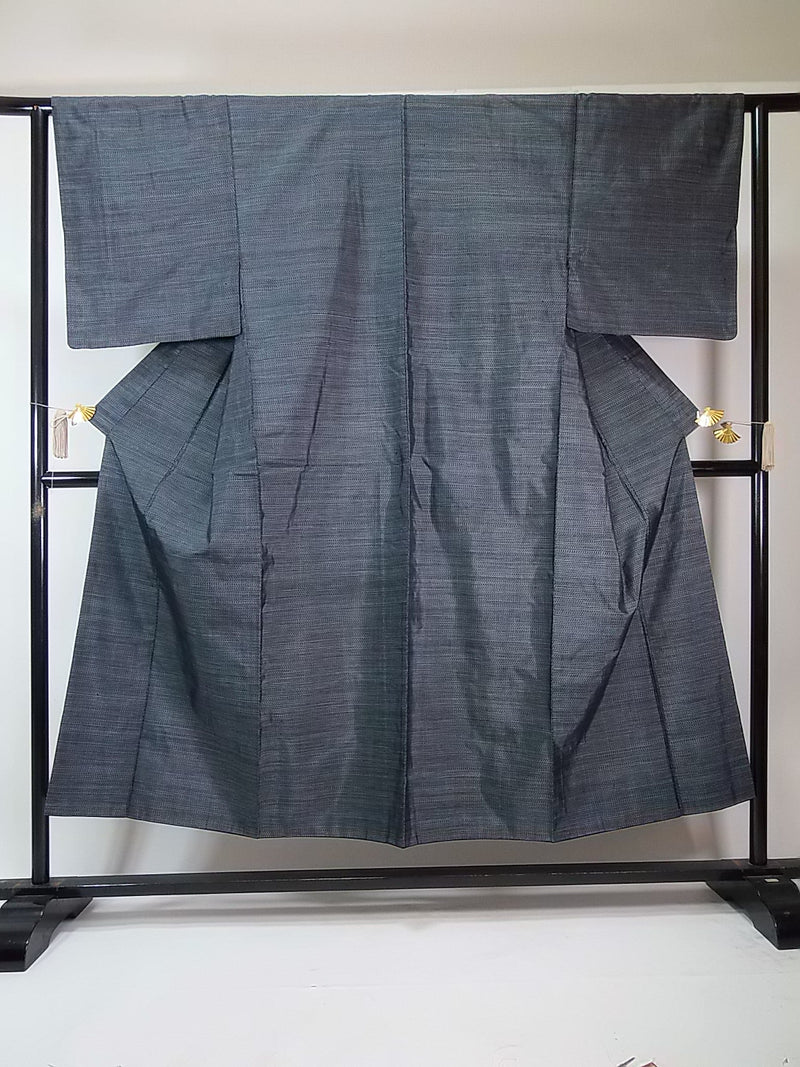 Kimono pour homme, ensemble 3 pièces composé d'une veste haori, d'un kimono et d'un pantalon hakama, marque Oshima silk, pure soie.