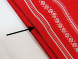 正品築前博多織小袋腰帶半寬窄腰帶示範編織紅色日本浴衣腰帶