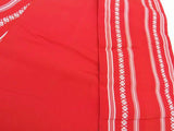 正品築前博多織小袋腰帶半寬窄腰帶示範編織紅色日本浴衣腰帶