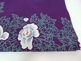 浴衣，注射染色，花卉图案，紫色