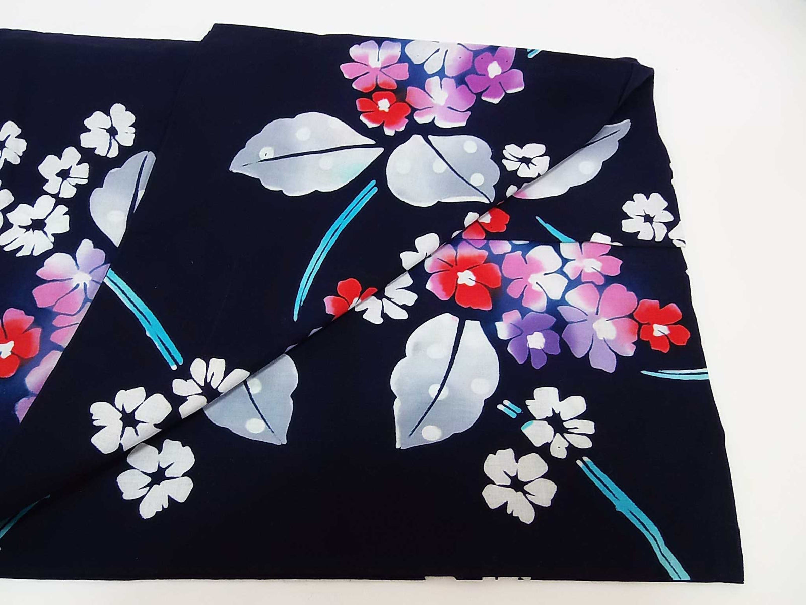 浴衣 注染 紫陽花 紺色 – MIYABI - REUSE KIMONO MARKET