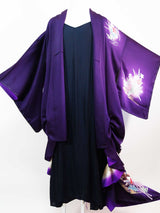Kimono Remake Draped Kimono Coat Kaga Yuzen Japanese kimono Team costume Costume Stage Concert Theatre kimono gown unisex