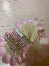 Hair Ornament Comb Type 【Corsage Wedding Ceremony Graduation Kimono】Pink